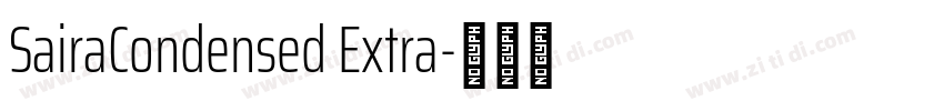 SairaCondensed Extra字体转换